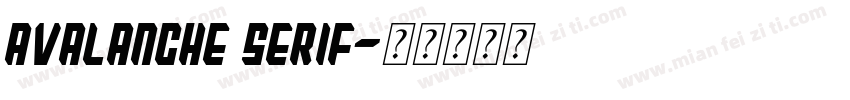 avalanche serif字体转换